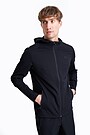 Stretch zip-through hoodie 1 | BLACK | Audimas