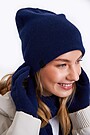 Knitted merino wool hat 1 | BLUE | Audimas