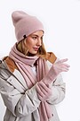 Knitted merino wool hat 2 | PINK | Audimas