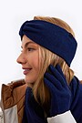Knitted merino wool gloves 3 | BLUE | Audimas