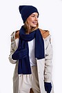 Knitted merino wool gloves 4 | BLUE | Audimas