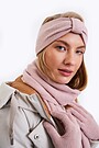 Knitted merino wool headband 1 | PINK | Audimas