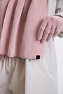 Knitted merino wool scarf with cashmere 2 | PINK | Audimas