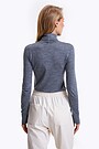 Merino wool roll neck long sleeve top 3 | GREY | Audimas