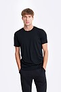 Fine merino wool short sleeve t-shirt 1 | BLACK | Audimas