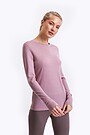 Merino wool long sleeve top 1 | PINK | Audimas