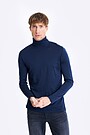 Merino wool roll-neck top 1 | BLUE | Audimas