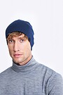 Knitted merino wool hat 1 | BLUE | Audimas