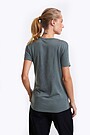 Fine merino wool short sleeve t-shirt 2 | GREEN/ KHAKI / LIME GREEN | Audimas