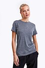 Merino wool short sleeve T-shirt 1 | GREY | Audimas