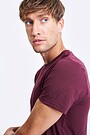Organic cotton short sleeve T-shirt 3 | BURGUND | Audimas