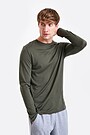 Merino wool long sleeve t-shirt 1 | GREEN/ KHAKI / LIME GREEN | Audimas