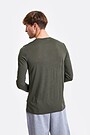 Merino wool long sleeve t-shirt 2 | GREEN/ KHAKI / LIME GREEN | Audimas