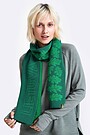 Knitted merino wool scarf 1 | GREEN | Audimas