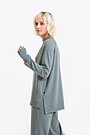 Merino wool long sleeve shirt 2 | GREEN/ KHAKI / LIME GREEN | Audimas