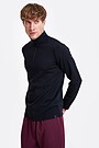Half zip long sleeve top 2 | BLACK | Audimas