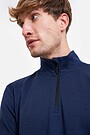 Half zip long sleeve top 3 | BLUE | Audimas