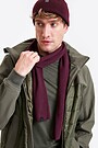 Knitted merino wool scarf 2 | BORDO | Audimas