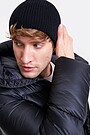 Knitted merino wool hat 1 | BLACK | Audimas