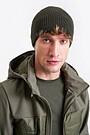 Knitted merino wool hat 2 | GREEN | Audimas