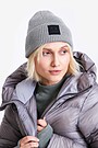 Knitted merino wool hat 1 | GREY/MELANGE | Audimas