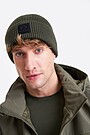 Knitted merino wool hat 1 | GREEN | Audimas