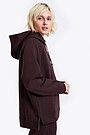 Oversized terry hoodie 1 | BROWN | Audimas