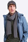 Knitted merino wool scarf 1 | GREY | Audimas