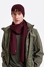 Knitted merino wool scarf 1 | BORDO | Audimas