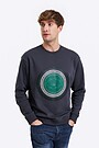 Printed cotton sweatshirt 1 | GREY | Audimas