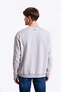 Printed cotton sweatshirt 2 | GREY | Audimas
