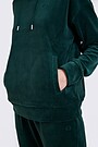 Velour sweatshirt 4 | GREEN/ KHAKI / LIME GREEN | Audimas