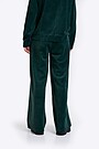 Loose fit velour sweatpants 3 | GREEN | Audimas