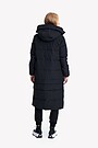 Long puffer down coat 2 in 1 with membrane 3 | BLACK | Audimas