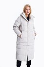 Long puffer down coat 2 in 1 with membrane 1 | GREY | Audimas