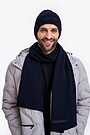 Knitted merino wool scarf 1 | BLUE | Audimas