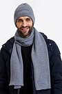Knitted merino wool hat 2 | GREY/MELANGE | Audimas