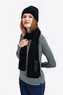 Knitted wool scarf 3 | BLACK | Audimas