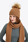 Merino wool scarf 3 | BROWN | Audimas
