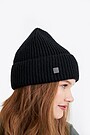 Merino wool hat 2 | BLACK | Audimas