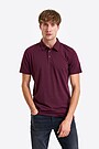 Fine merino wool blend polo t-shirt 1 | BORDO | Audimas