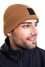 Knitted merino wool hat 1 | BROWN | Audimas