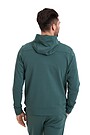 Organic cotton French terry full-zip hoodie 2 | GREEN | Audimas