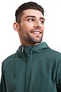 Organic cotton French terry full-zip hoodie 3 | GREEN | Audimas