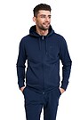 Organic cotton zip through hoodie 1 | BLUE | Audimas