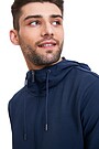 Organic cotton zip through hoodie 3 | BLUE | Audimas