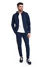 Organic cotton zip through hoodie 4 | BLUE | Audimas