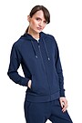 Soft modal full-zip hoodie 1 | BLUE | Audimas