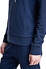 Soft modal full-zip hoodie 3 | BLUE | Audimas