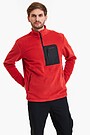 Half zip long sleeve sweatshirt 1 | RED | Audimas